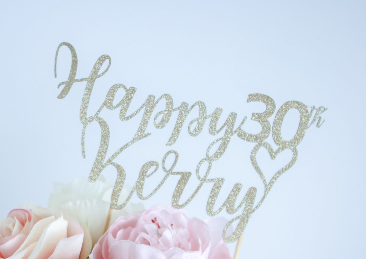 Personalised card topper